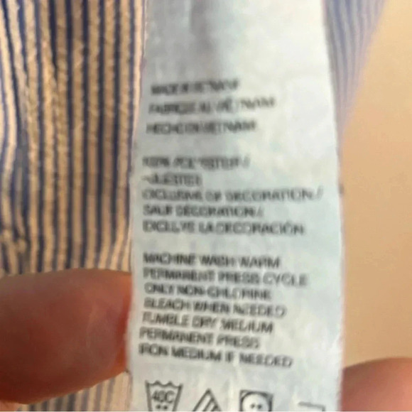 SEERSUCKER IZOD Swim trunks Size L - Picture 2 of 6